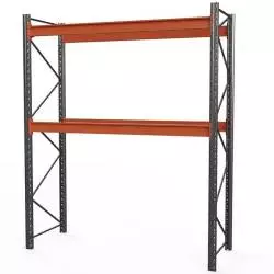 Паллетные стеллажи для склада (2500х3000х1100 мм), 2 яруса