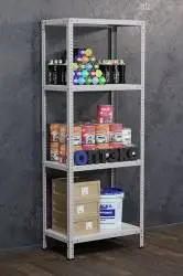 Металлический стеллаж СТФЛ 1800х1000х600 мм, 4 полки, разборная стойка