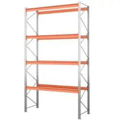 Паллетные стеллажи для склада (3500х2200х1100 мм), 4 яруса