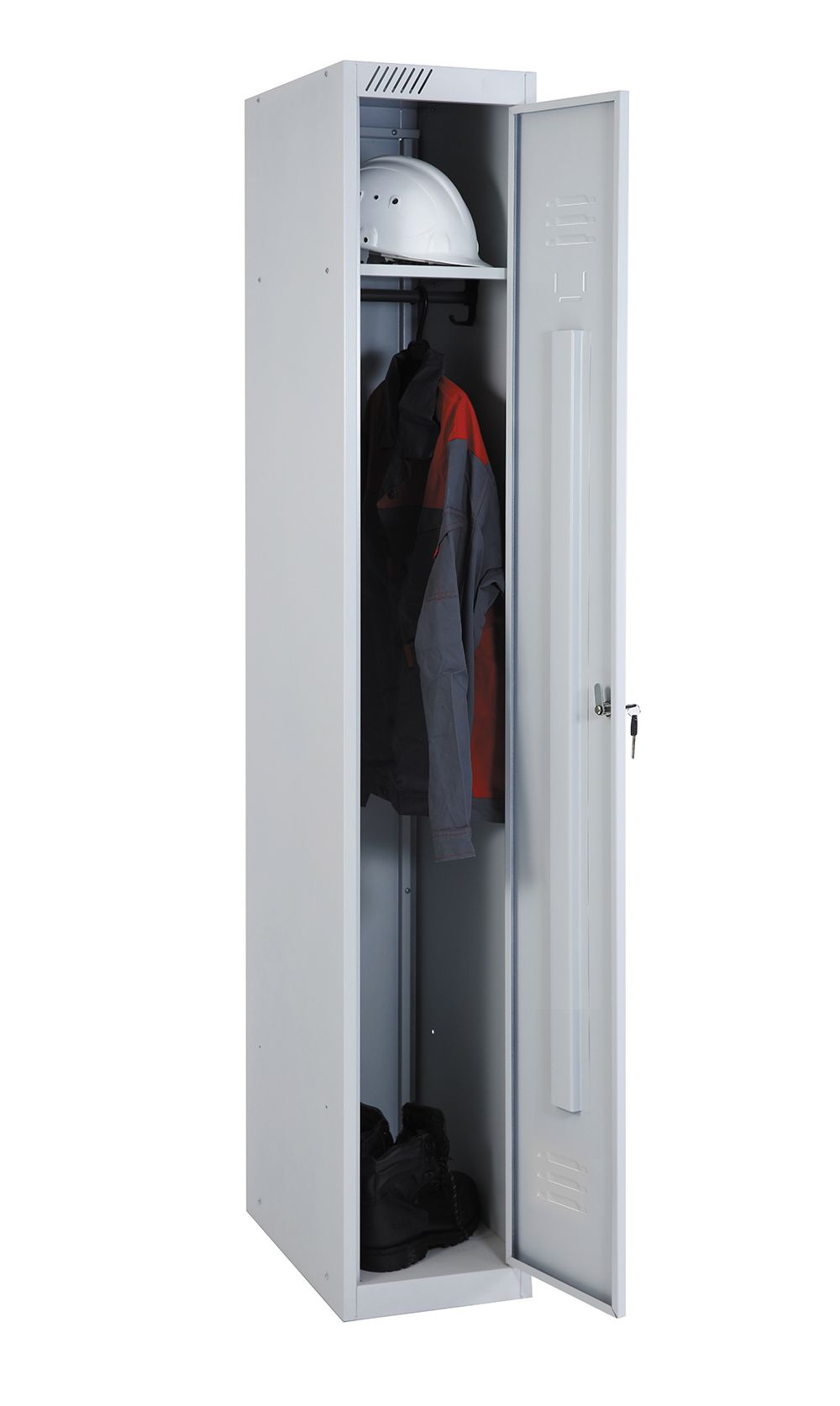 шкаф для одежды узкий металлический
