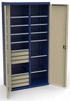 Шкаф СШИ-02.06.12 инструментальный, 1900х950х500мм., 12-полок, 6 ящиков
